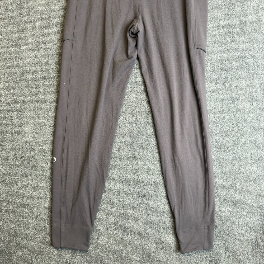 Lululemon Run On Jogger Pants Womens 8 Gray Dark Carbon Tapered Athletic Stretch - Picture 7 of 14